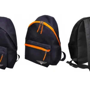 LARGE BLACK ECO BACKPACK WITH NARA ZIPPER