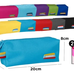 TWO-ZIPPER PENCIL CASE