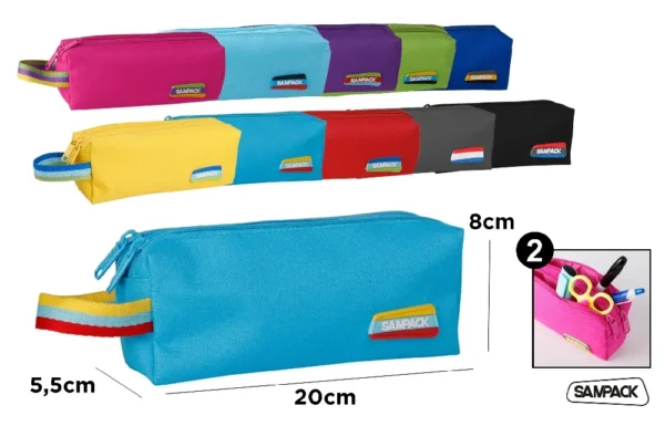 TWO-ZIPPER PENCIL CASE