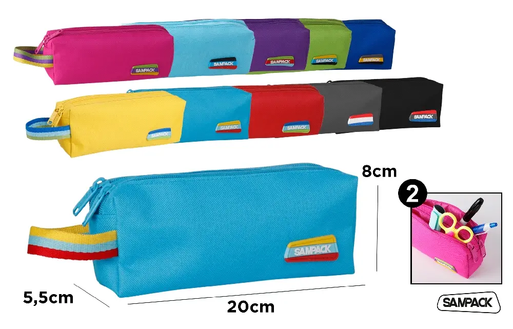 TWO-ZIPPER PENCIL CASE