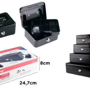 PORTABLE SAFE WITH KEY..
