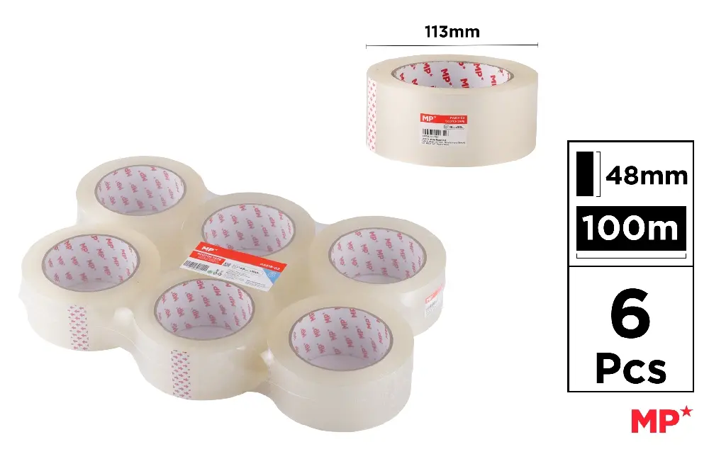 TRANSPARENT ADHESIVE SEAL 48 mm x 1