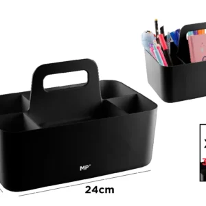 BLACK DESK ORGANIZER.