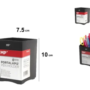 BLACK WHITE PP PLASTIC PENCIL HOLDER.