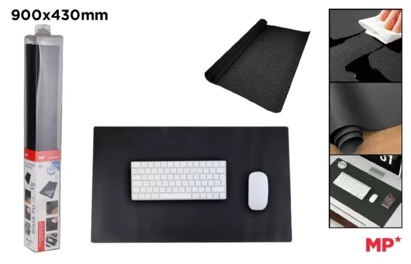 BLACK TABLE COVER 60X35CM