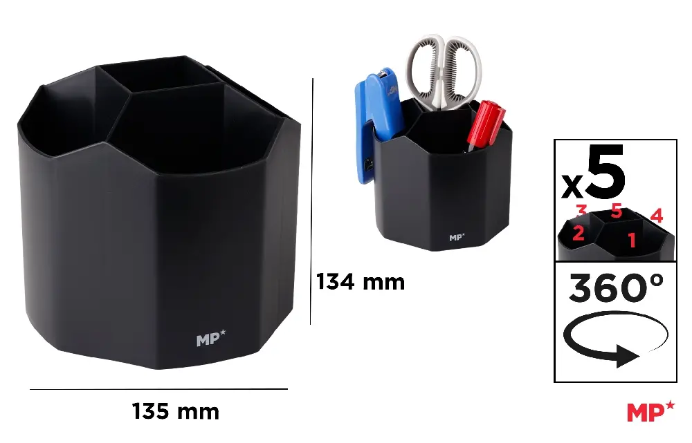 ROTATING PENCIL HOLDER 135X134MM