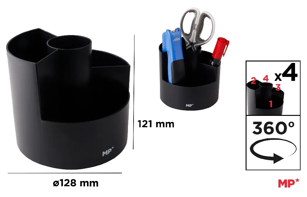 ROTATING PENCIL HOLDER 128X121MM