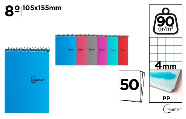TRANSLUCENT PP BLOCK 8º 50 SQUARE SHEETS