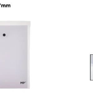 TRANSPARENT BUTTON CLOSURE ENVELOPE FOLDER.