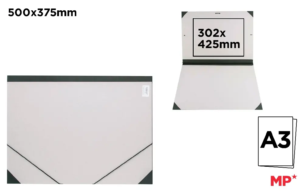 FINE ARTS FOLDER WITH ELASTIC A3