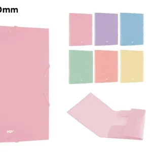 FOLDER WITH FLAP AND ELASTIC PASTEL Fº ASSORTED