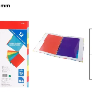 12 COLOR A4 CARDBOARD SEPARATORS