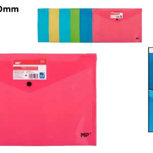 FOLDER ENVELOPE WITH FLUORESCENT CARD HOLDER