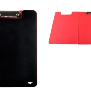 NOTE HOLDER WITH RED FLUORESCENT SIDE CLIP