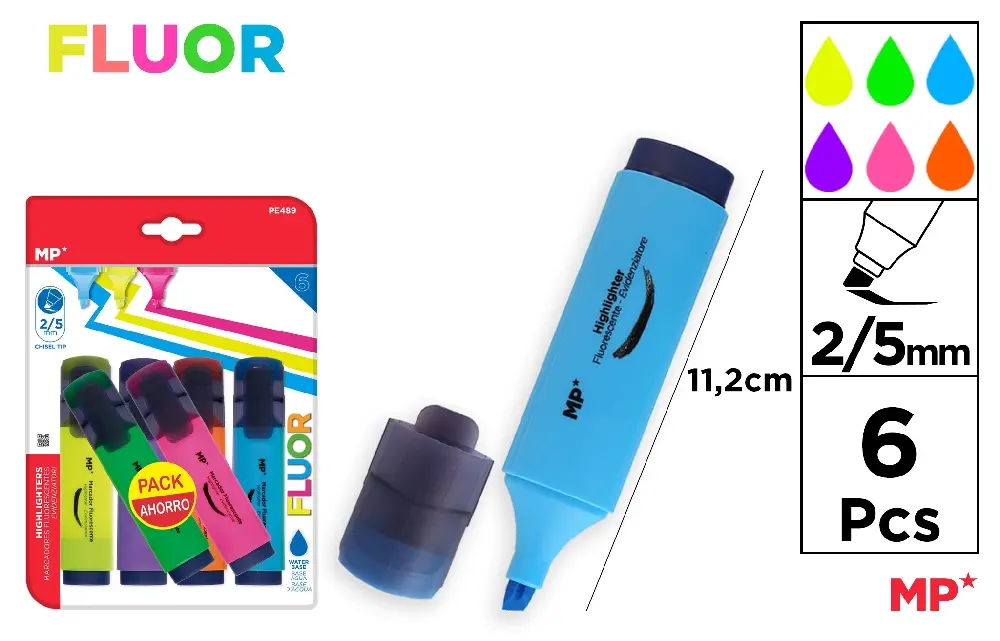 FLUORESCENT MARKER SAVINGS PACK.