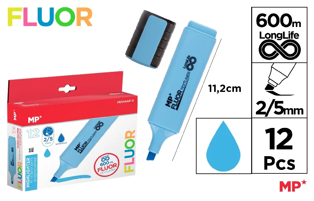 BLUE FLUORESCENT MARKER.
