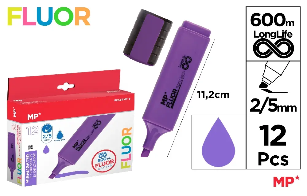 PURPLE FLUORESCENT MARKER.