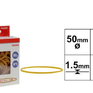 ELASTIC RUBBERS 60 g 50 x 1.5 mm.