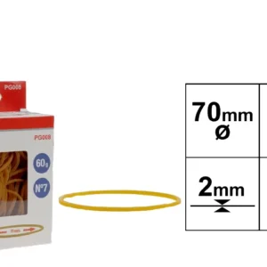 ELASTIC RUBBERS 60 g 70 x 2 mm.