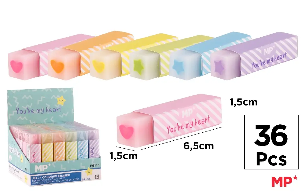 JELLY COLOR ERASER.