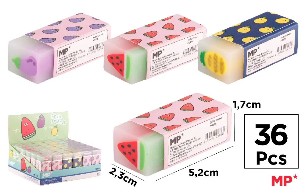 JELLY COLOR ERASER.