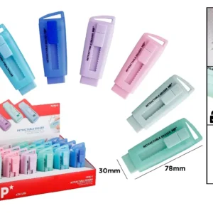 RETRACTABLE ERASER.