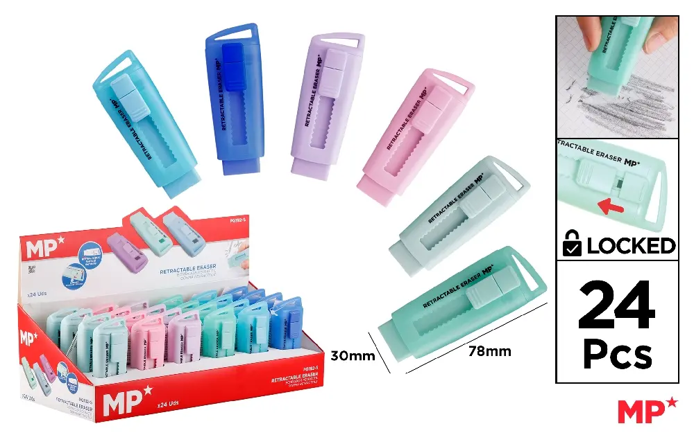 RETRACTABLE ERASER.