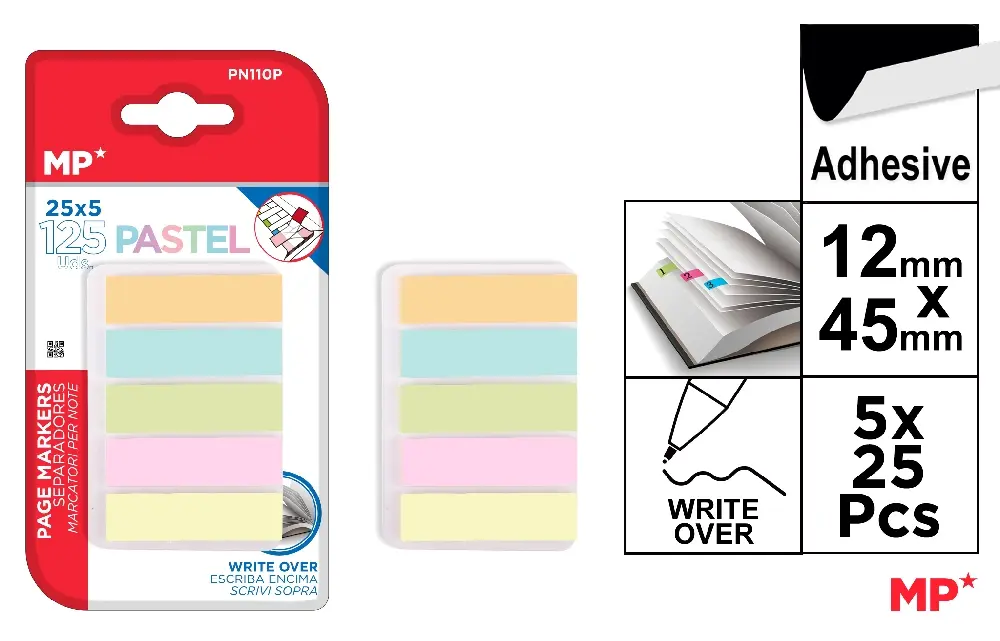 ADHESIVE FLUORESCENT SEPARATORS.