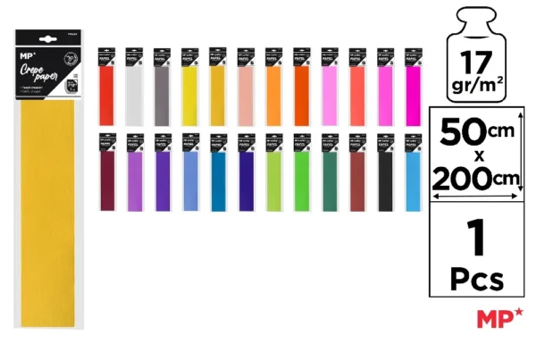 CREPE PAPER 50 x 200 72 Units.