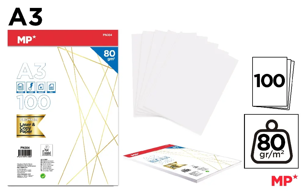 A3 PAPER 100 SHEETS 80 g.