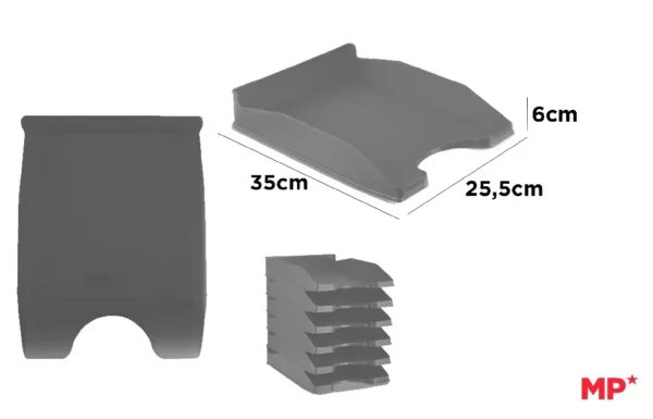BLACK OFFICE TRAY.