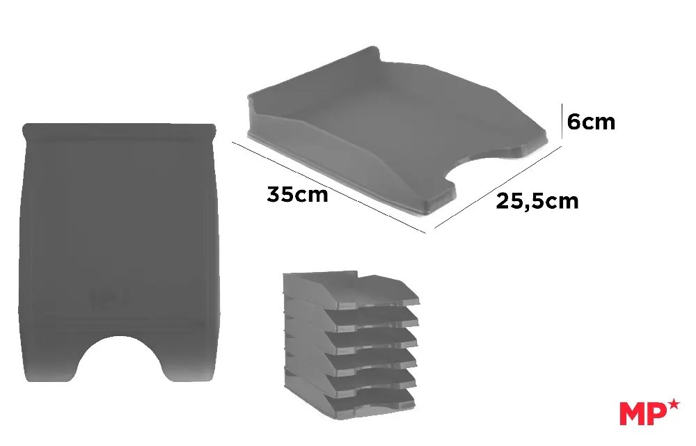 BLACK OFFICE TRAY.