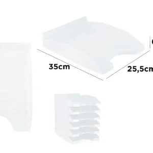 TRANSPARENT OFFICE TRAY.