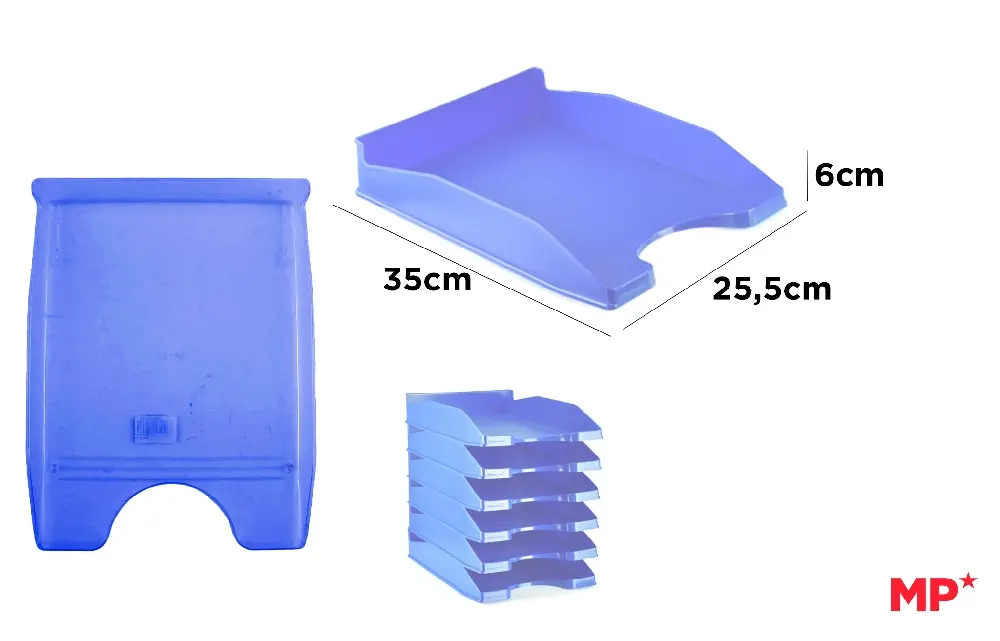 BLUE OFFICE TRAY.