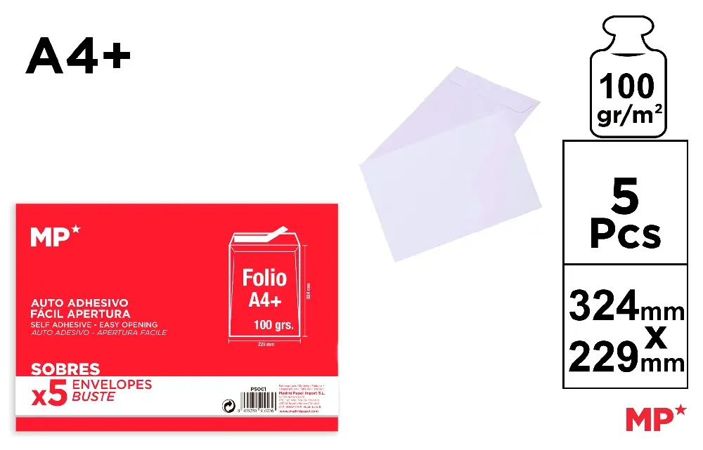 ENVELOPE 324 x 229 mm 5 pcs.