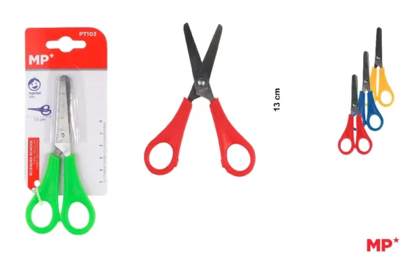 SCHOOL SCISSORS 13 cm BLISTER.