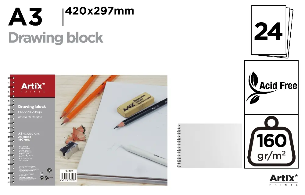 DRAWING BOOK 24 A3 SHEETS