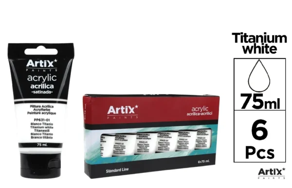 WHITE ACRYLIC PAINT 75 ml