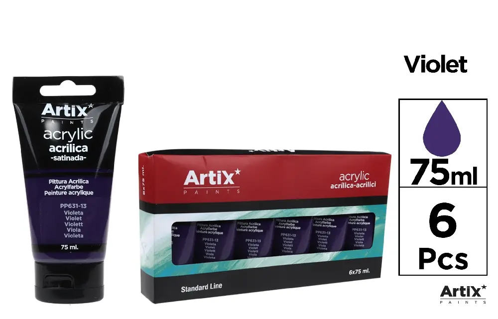VIOLET ACRYLIC PAINT 75 ml