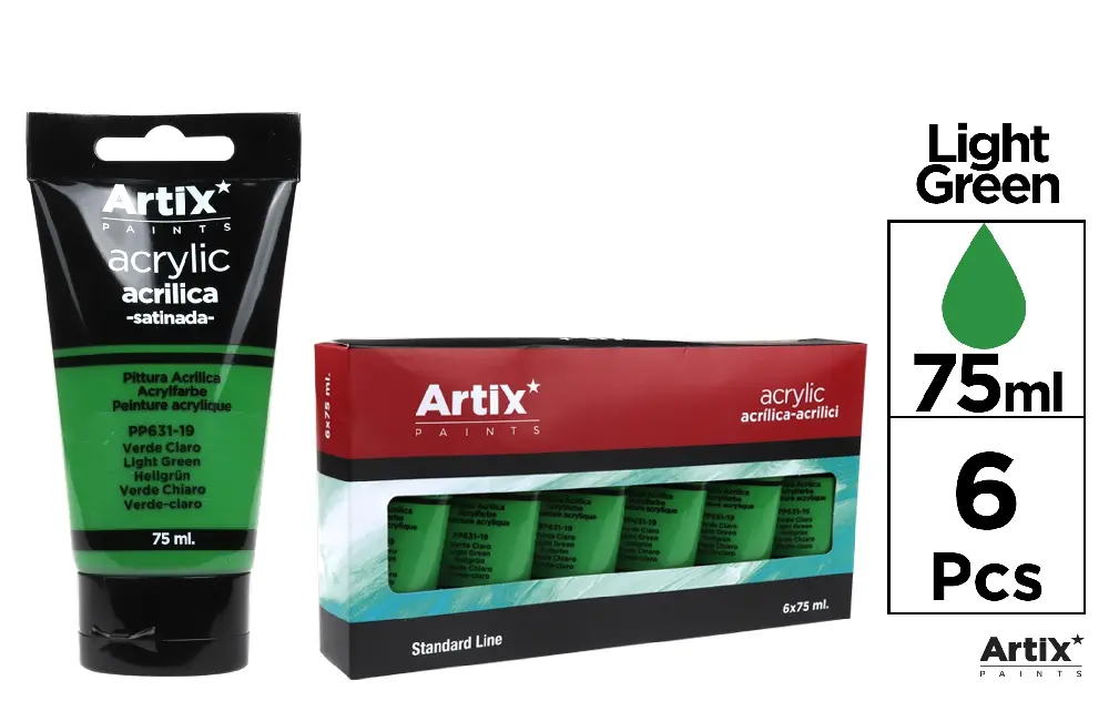 LIGHT GREEN ACRYLIC PAINT 75 ml