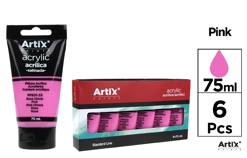MAGENTA PINK ACRYLIC PAINT 75 ml