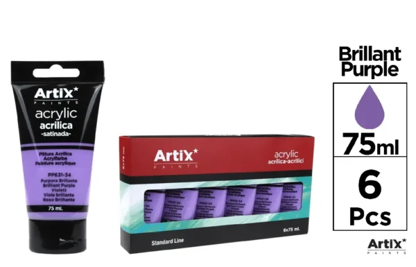 GLOSSY PURPLE ACRYLIC PAINT 75 ml