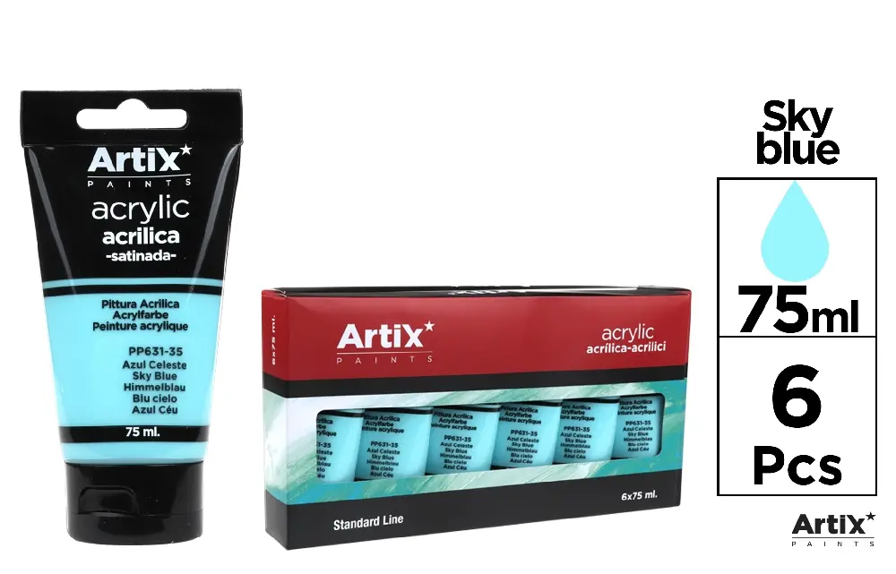 SKY BLUE ACRYLIC PAINT 75 ml