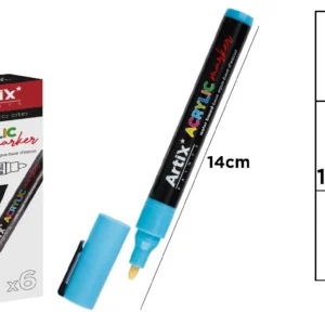 SKY BLUE ACRYLIC MARKER.