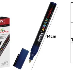 DARK BLUE ACRYLIC MARKER.