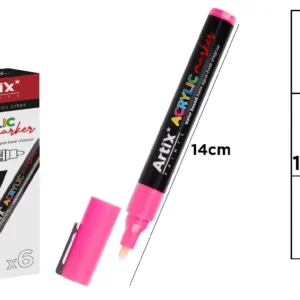 PINK ACRYLIC MARKER.