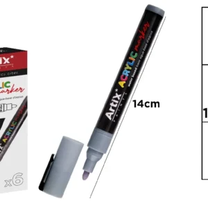 GREY ACRYLIC MARKER.