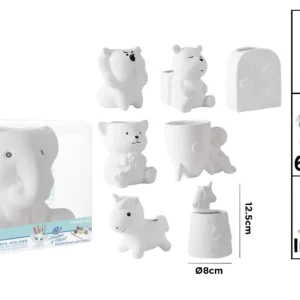 CERAMIC PENCIL HOLDER.